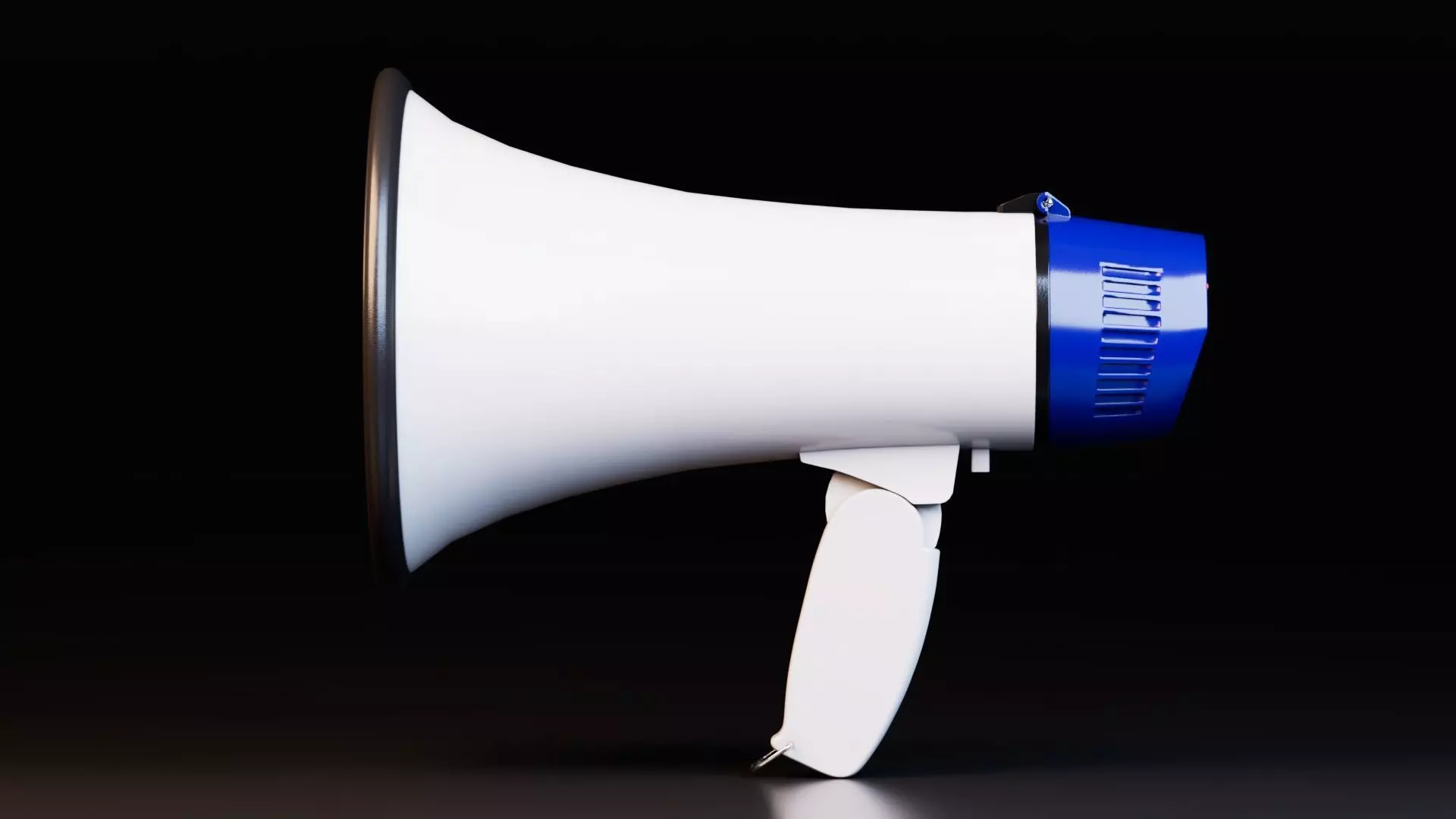 Realistic Dual Megaphones Low-poly 3D model_10