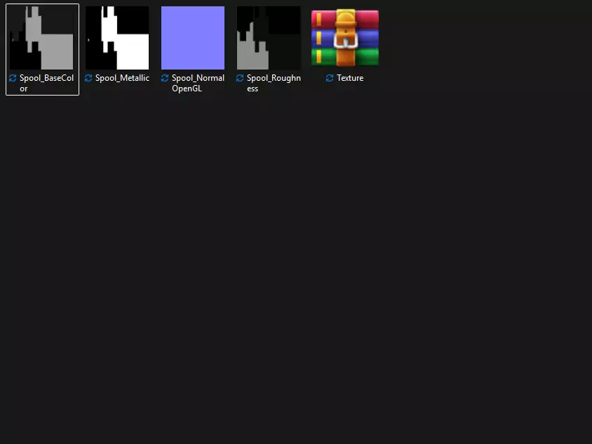 Solder Spool of Silver Wire PBR 3D model_4