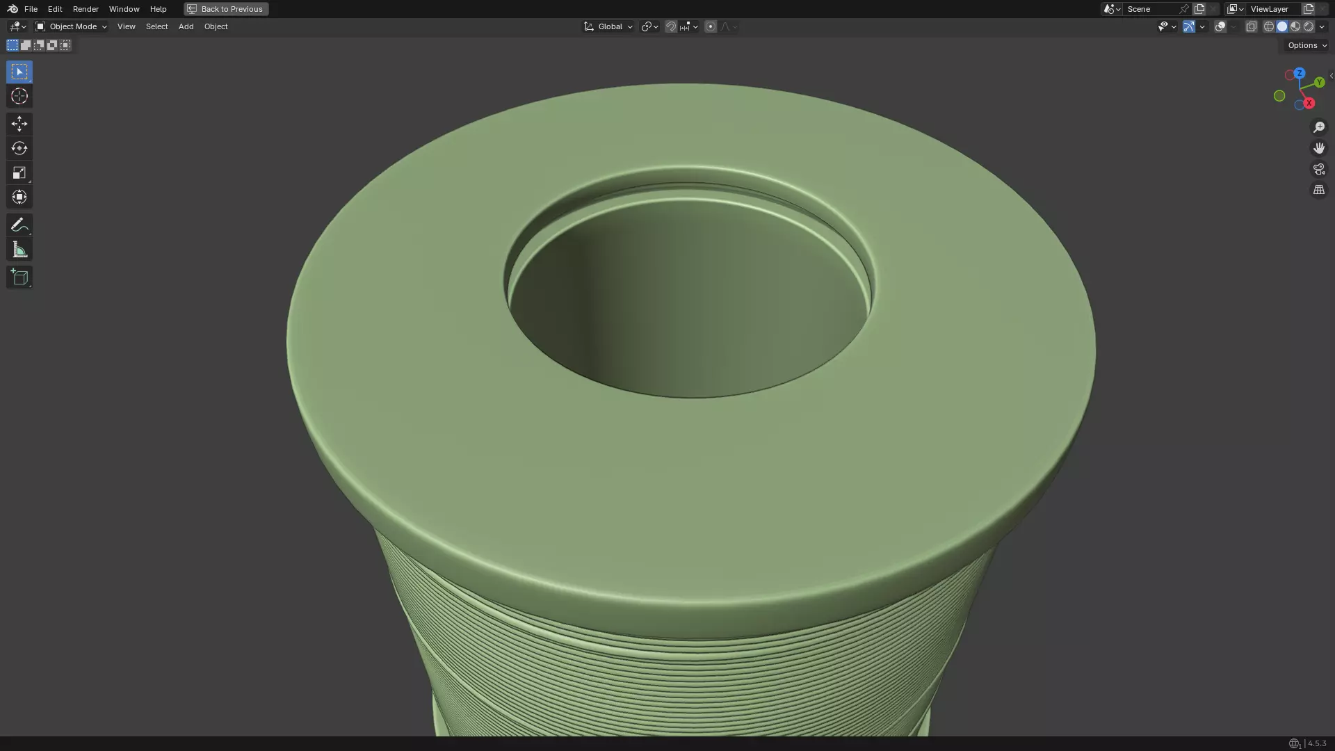 Solder Spool of Silver Wire PBR 3D model_19