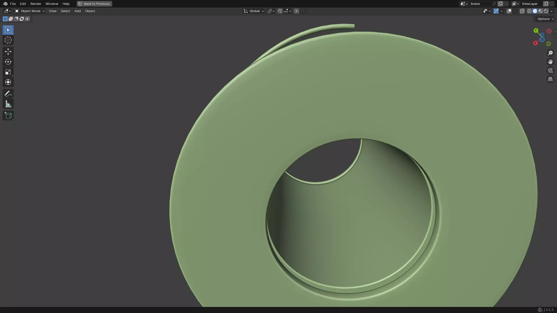 Solder Spool of Silver Wire PBR 3D model_21