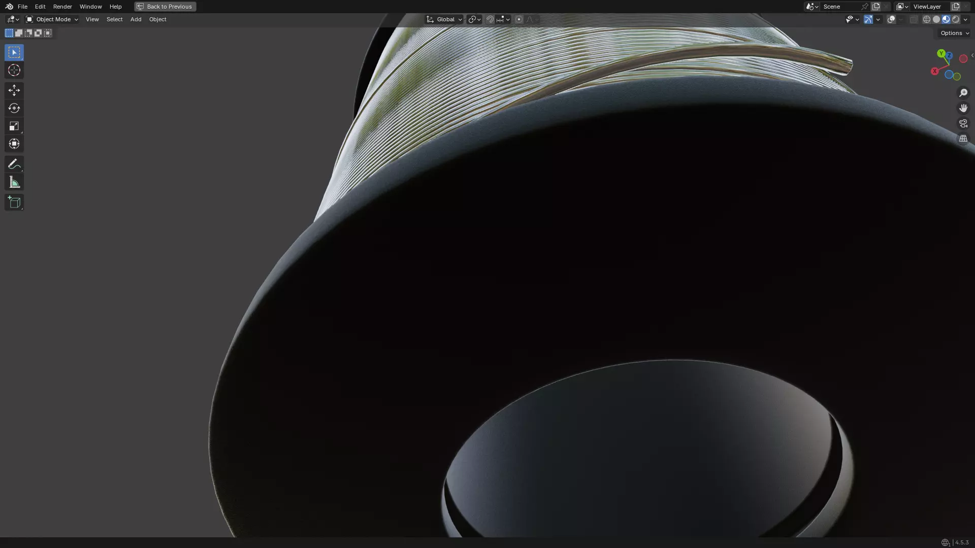 Solder Spool of Silver Wire PBR 3D model_6