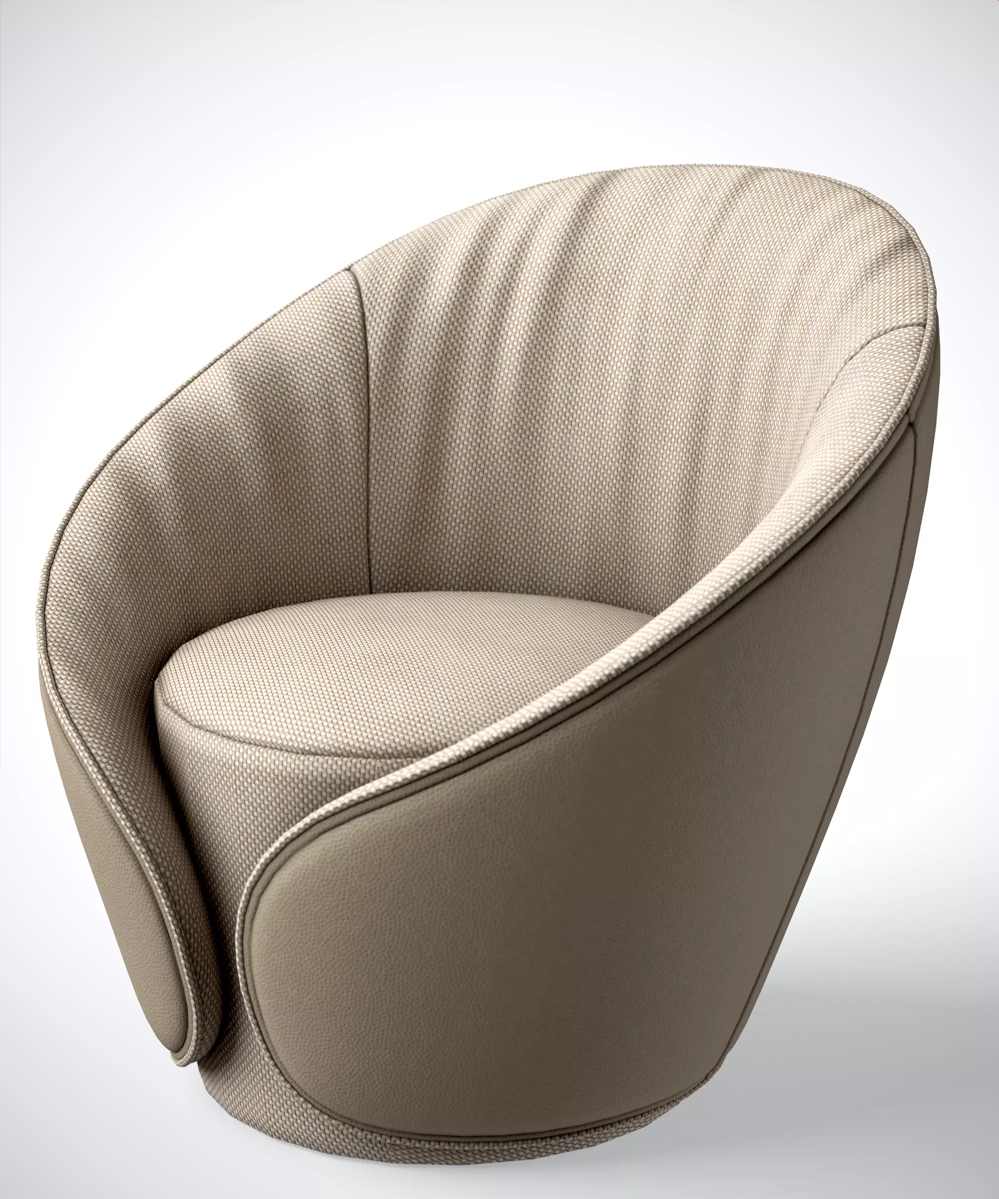 ARMCHAIR- Tonin Casa MAMA Armchair 3D Model Low-poly 3D model_6