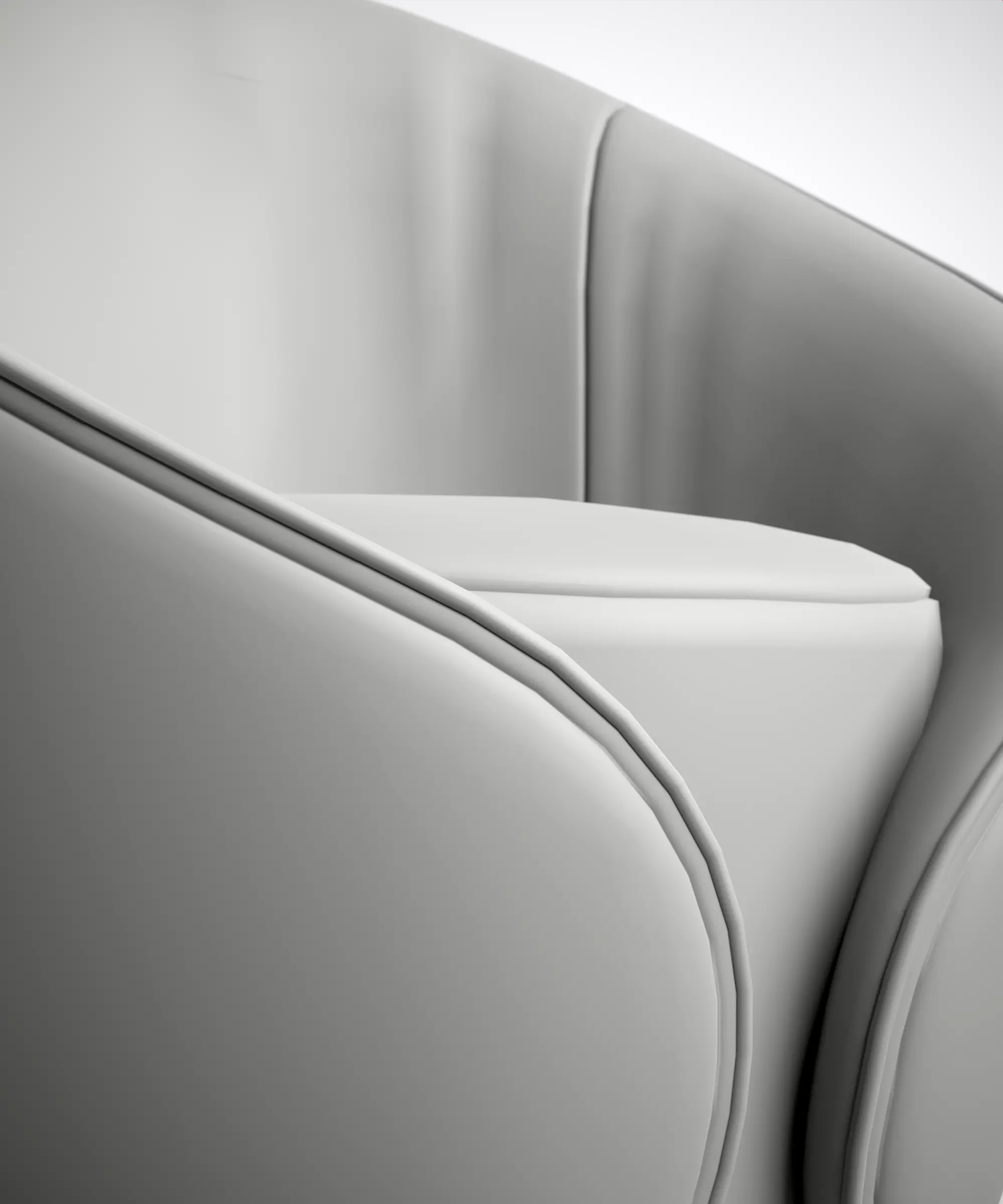 ARMCHAIR- Tonin Casa MAMA Armchair 3D Model Low-poly 3D model_10