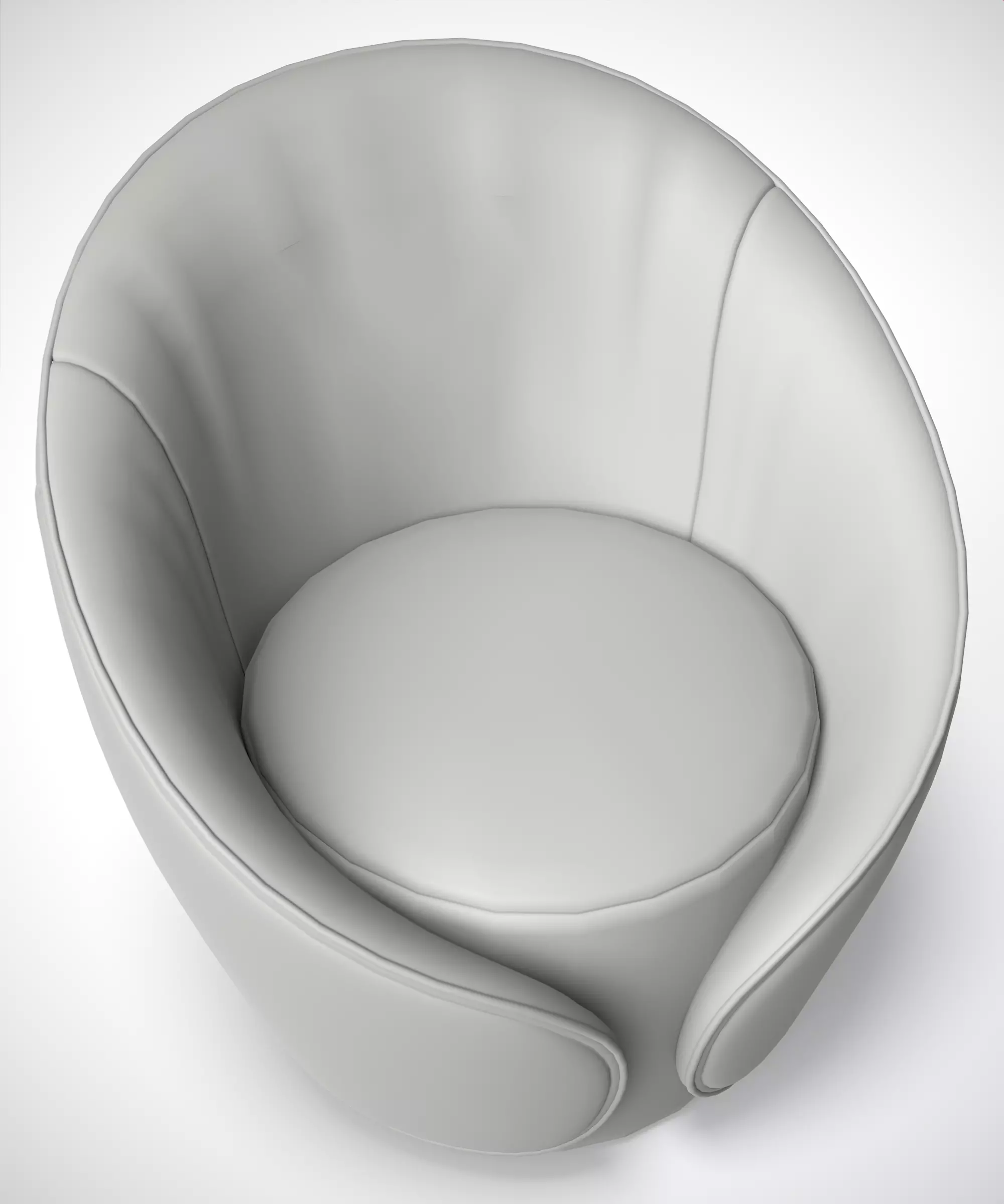 ARMCHAIR- Tonin Casa MAMA Armchair 3D Model Low-poly 3D model_11