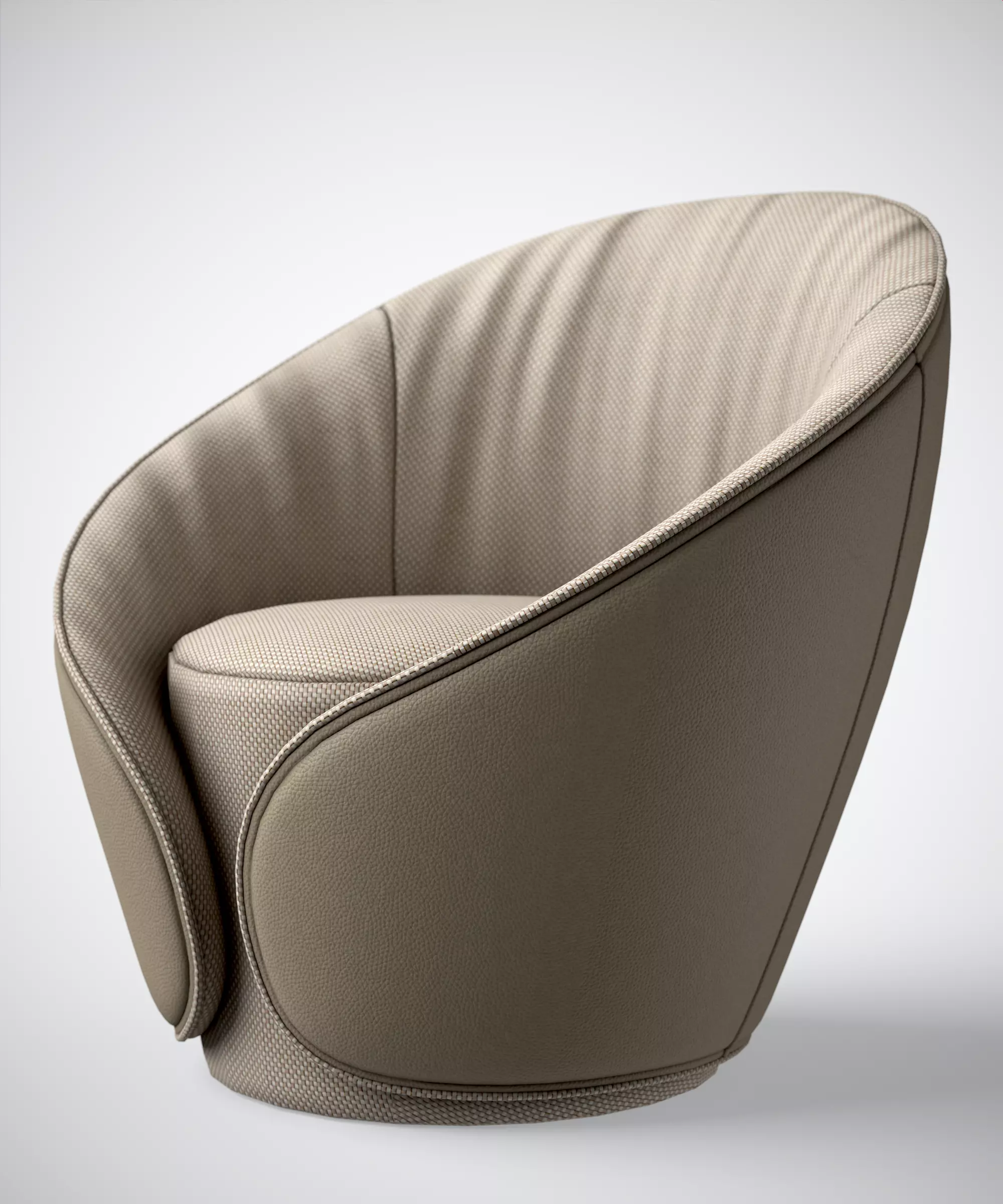 ARMCHAIR- Tonin Casa MAMA Armchair 3D Model Low-poly 3D model_0