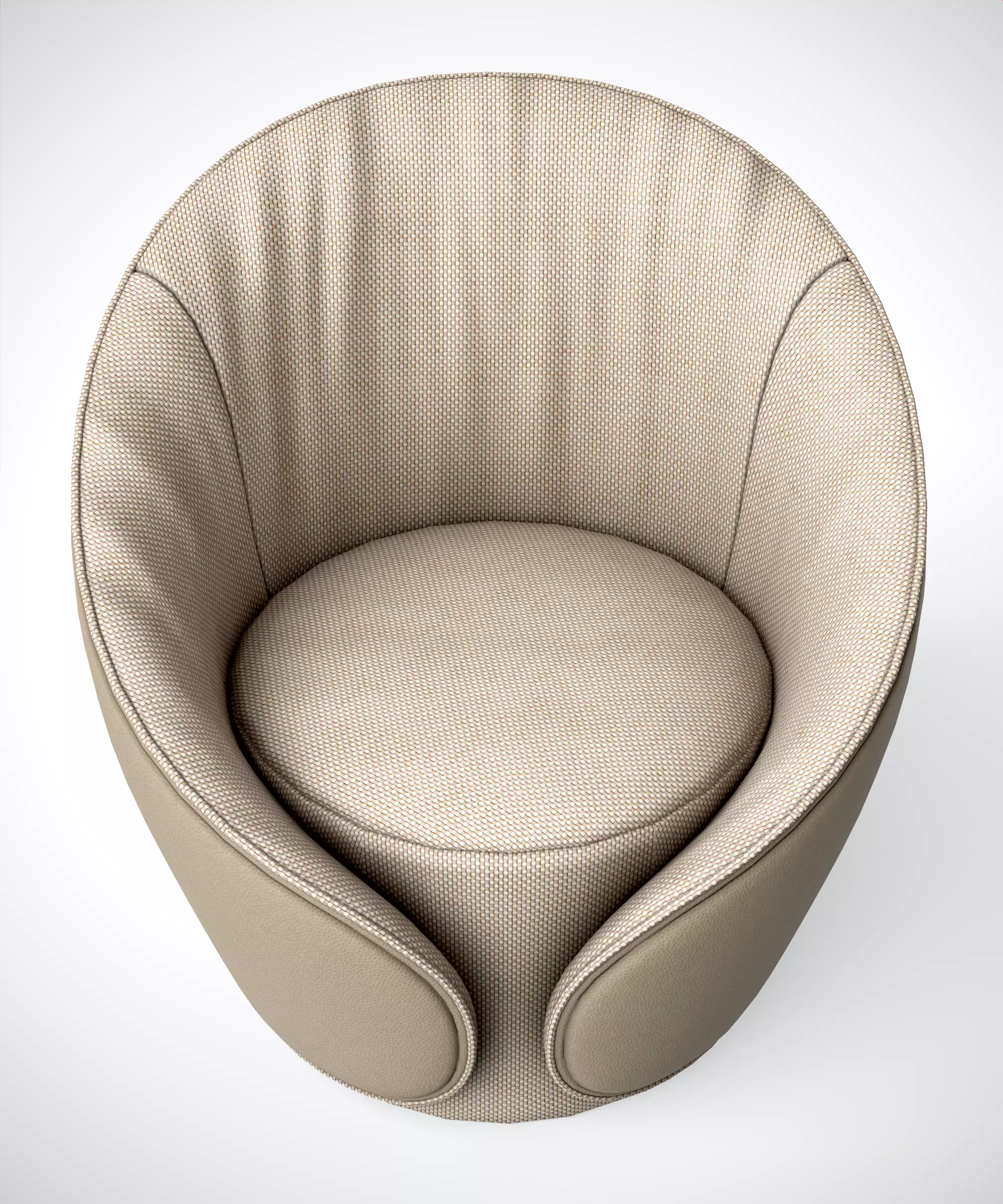 ARMCHAIR- Tonin Casa MAMA Armchair 3D Model Low-poly 3D model_5