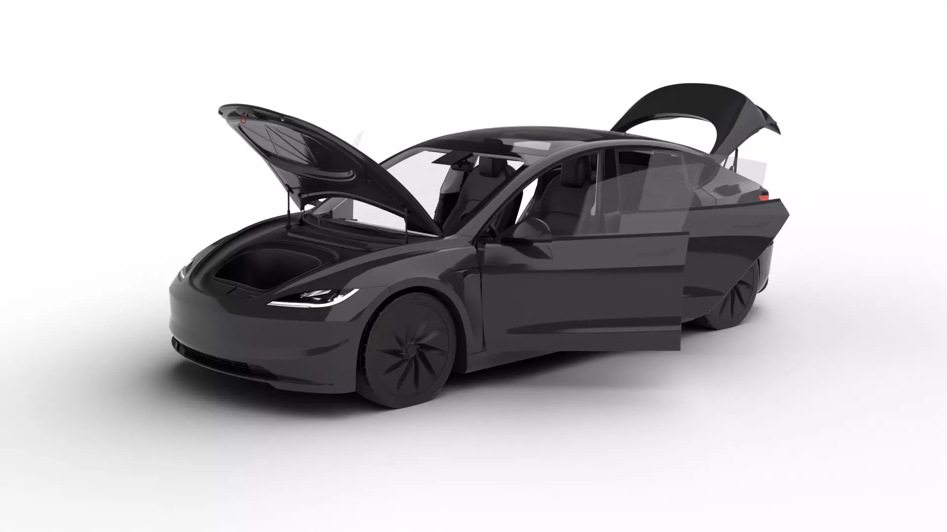 Tesla Model 3 Standard 2026 HQ 3d model 3D model_1