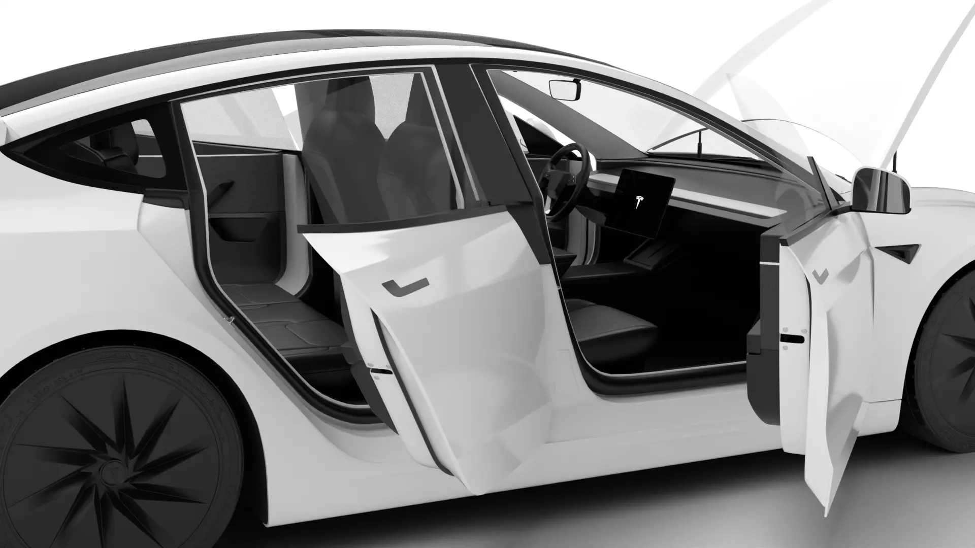 Tesla Model 3 Standard 2026 HQ 3d model 3D model_9