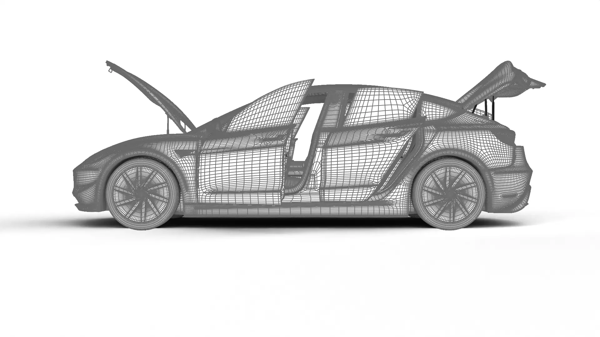 Tesla Model 3 Standard 2026 HQ 3d model 3D model_37