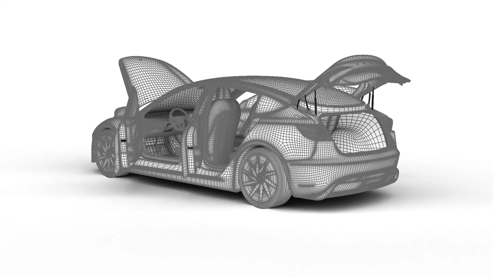 Tesla Model 3 Standard 2026 HQ 3d model 3D model_28