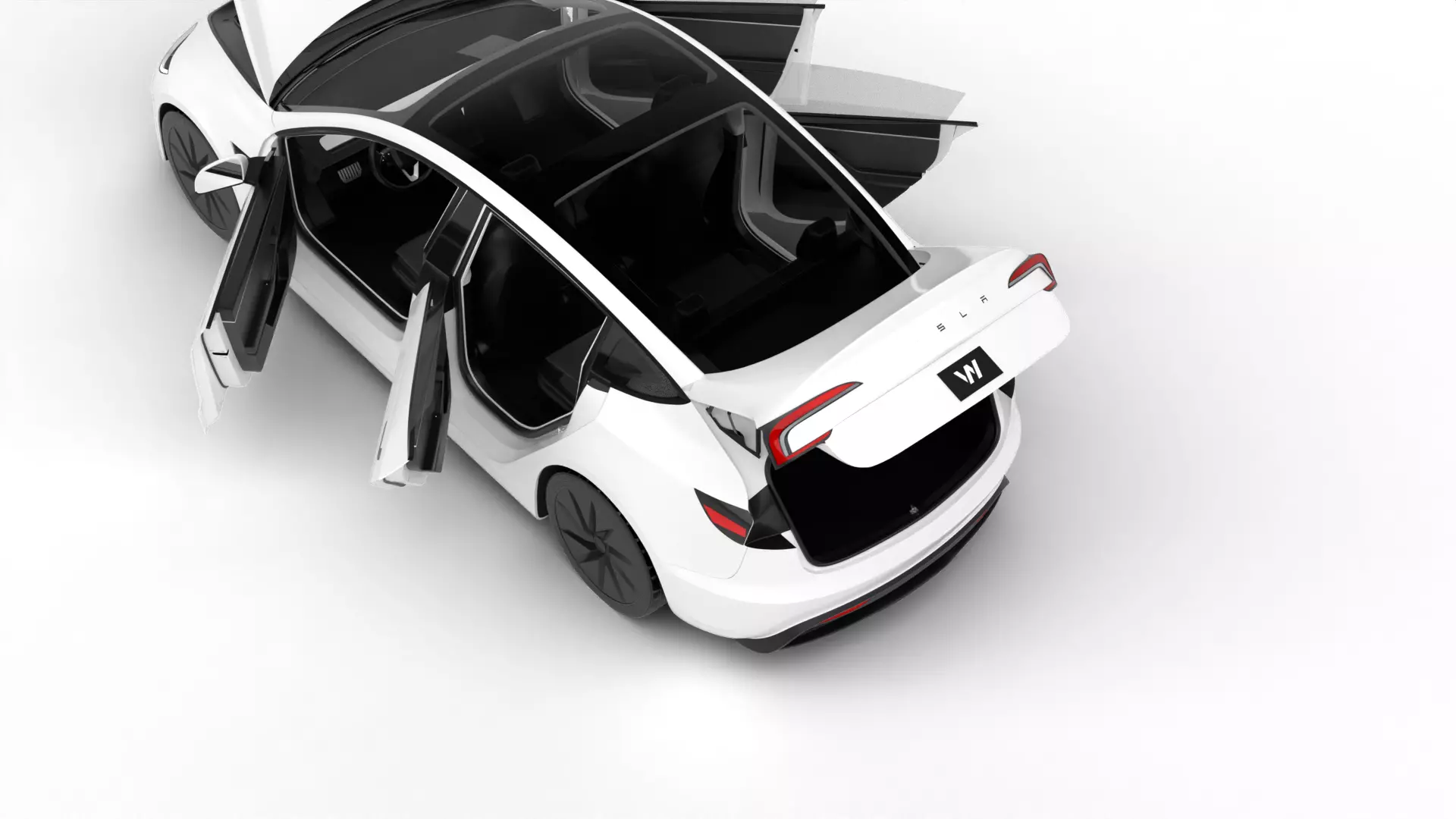 Tesla Model 3 Standard 2026 HQ 3d model 3D model_11