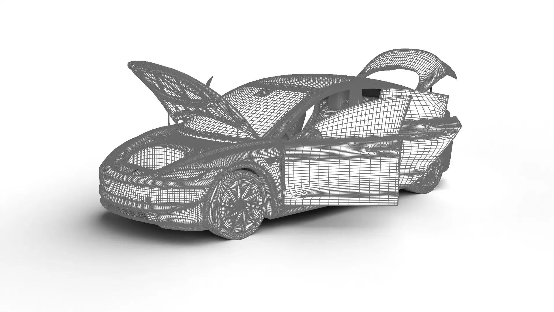 Tesla Model 3 Standard 2026 HQ 3d model 3D model_27