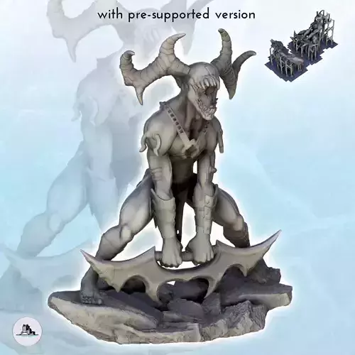 Leyak infernal daemon  presupported version 6 - Medieval Fantasy