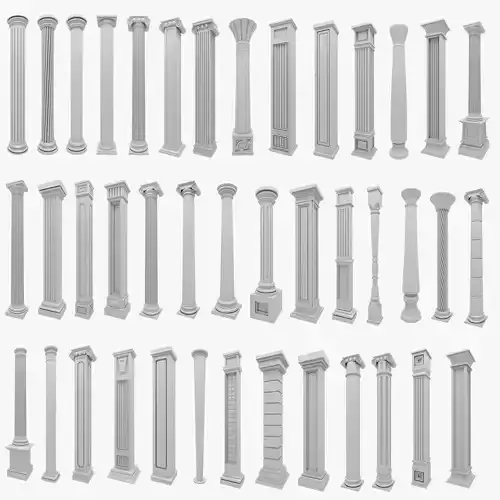Classical columns pilasters collection