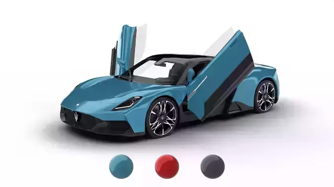 Maserati MCPura 2026 HQ 3d model