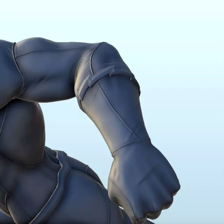 Flash running on rock 3 - Modern WW2 WW1 World War Diaroma Warga 3D print model_6