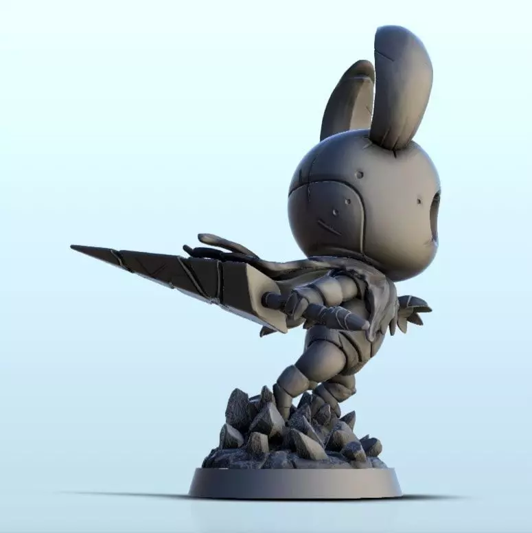 Hollow Knight with sword - Pop Video Game 3D Printing Adventure 3D print model_14