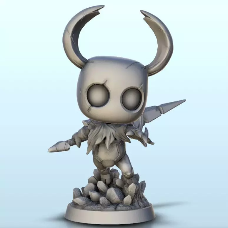 Hollow Knight with sword - Pop Video Game 3D Printing Adventure 3D print model_13