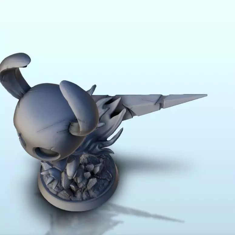 Hollow Knight with sword - Pop Video Game 3D Printing Adventure 3D print model_17