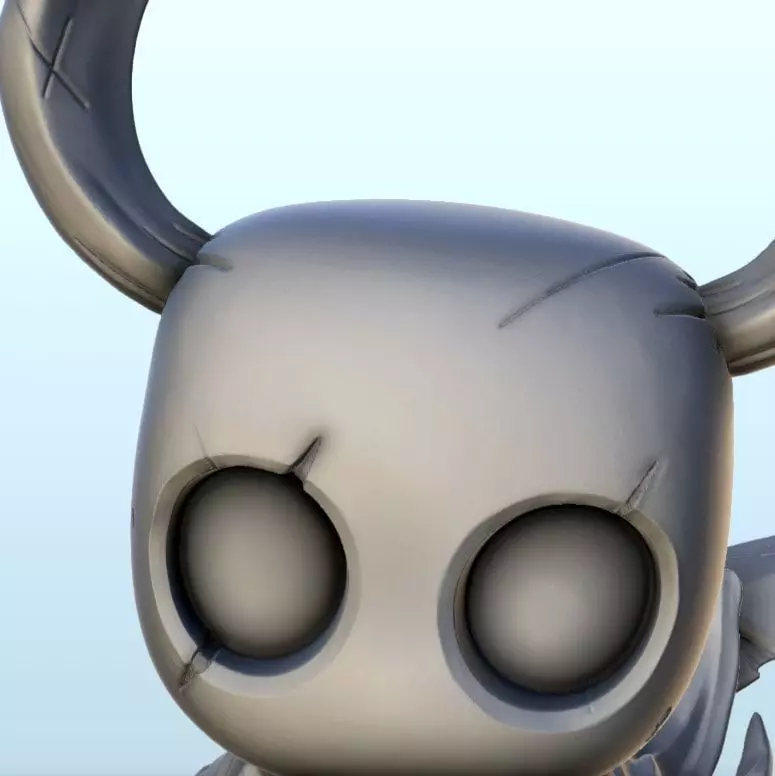 Hollow Knight with sword - Pop Video Game 3D Printing Adventure 3D print model_9