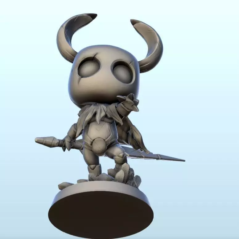 Hollow Knight with sword - Pop Video Game 3D Printing Adventure 3D print model_16