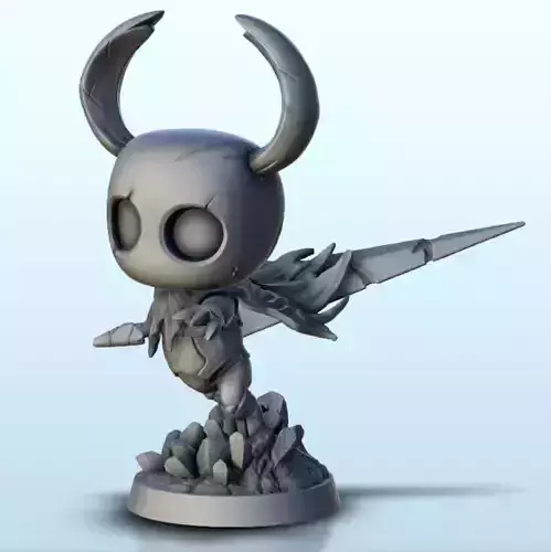 Hollow Knight with sword - Pop Video Game 3D Printing Adventure