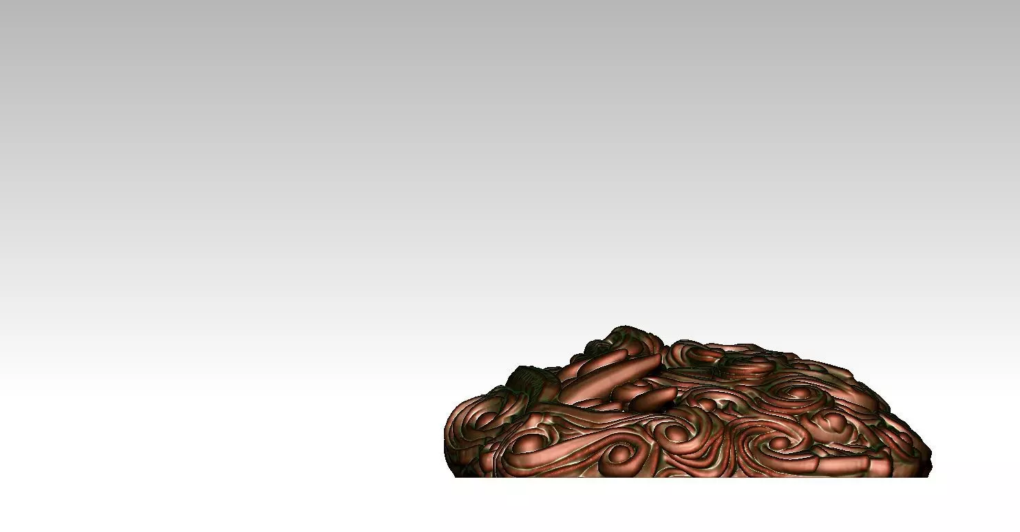 Pendant Man Foo Lion Head 3D print model_6