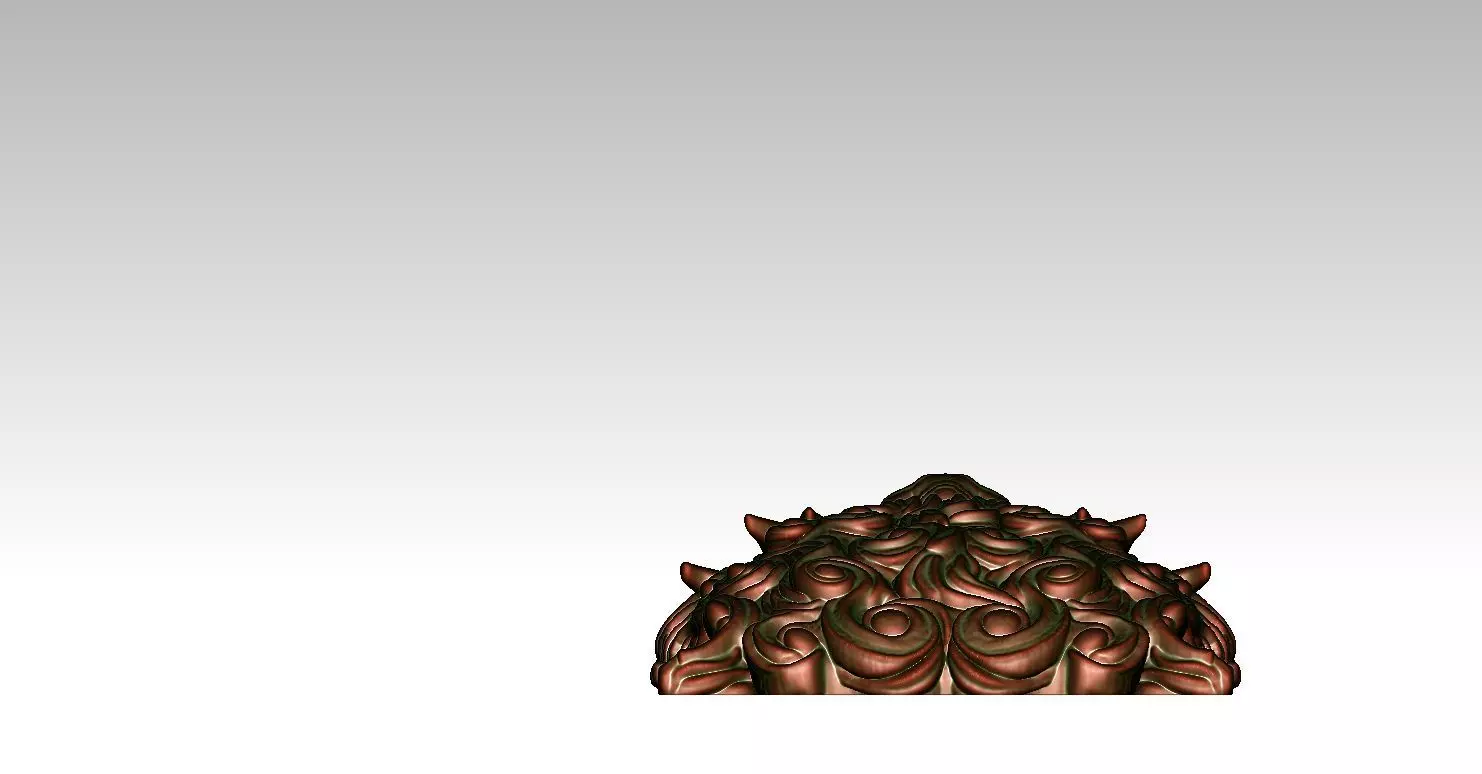 Pendant Man Foo Lion Head 3D print model_5