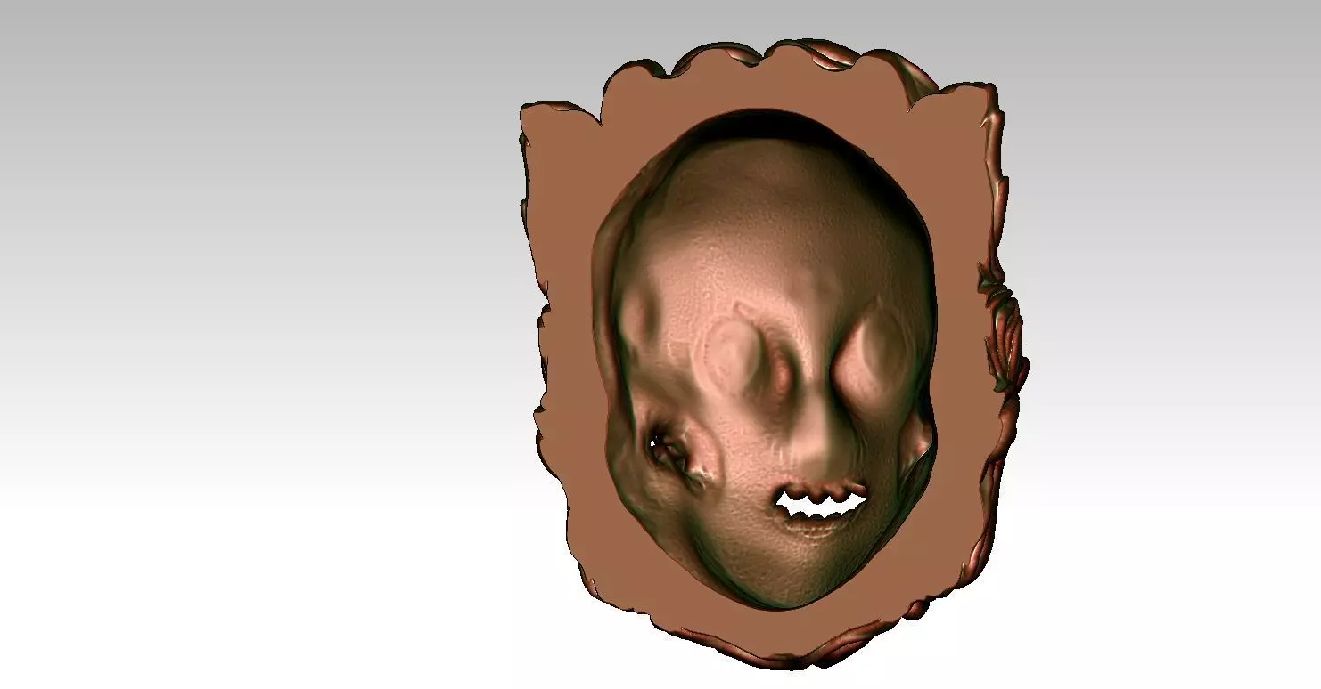 Pendant Man Foo Lion Head 3D print model_4