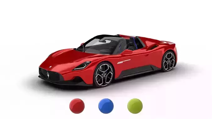 Maserati MC20 Cielo 2023 3d model