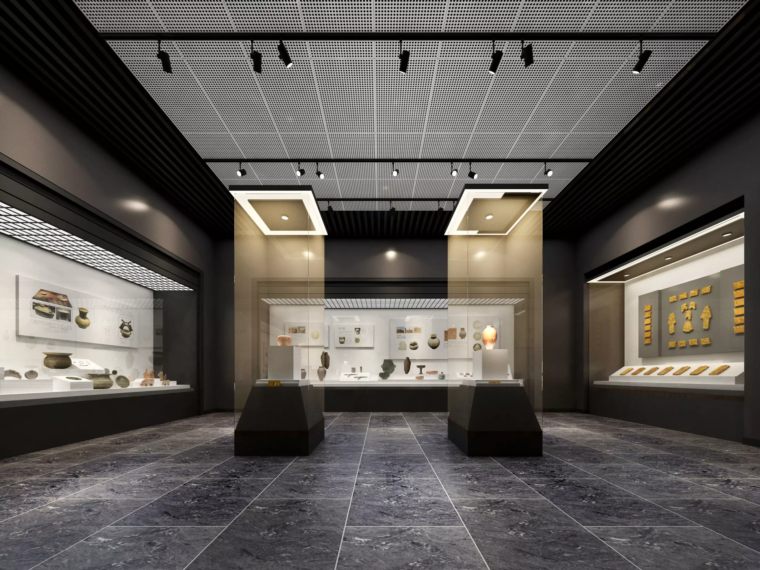 museum Low-poly 3D model_0