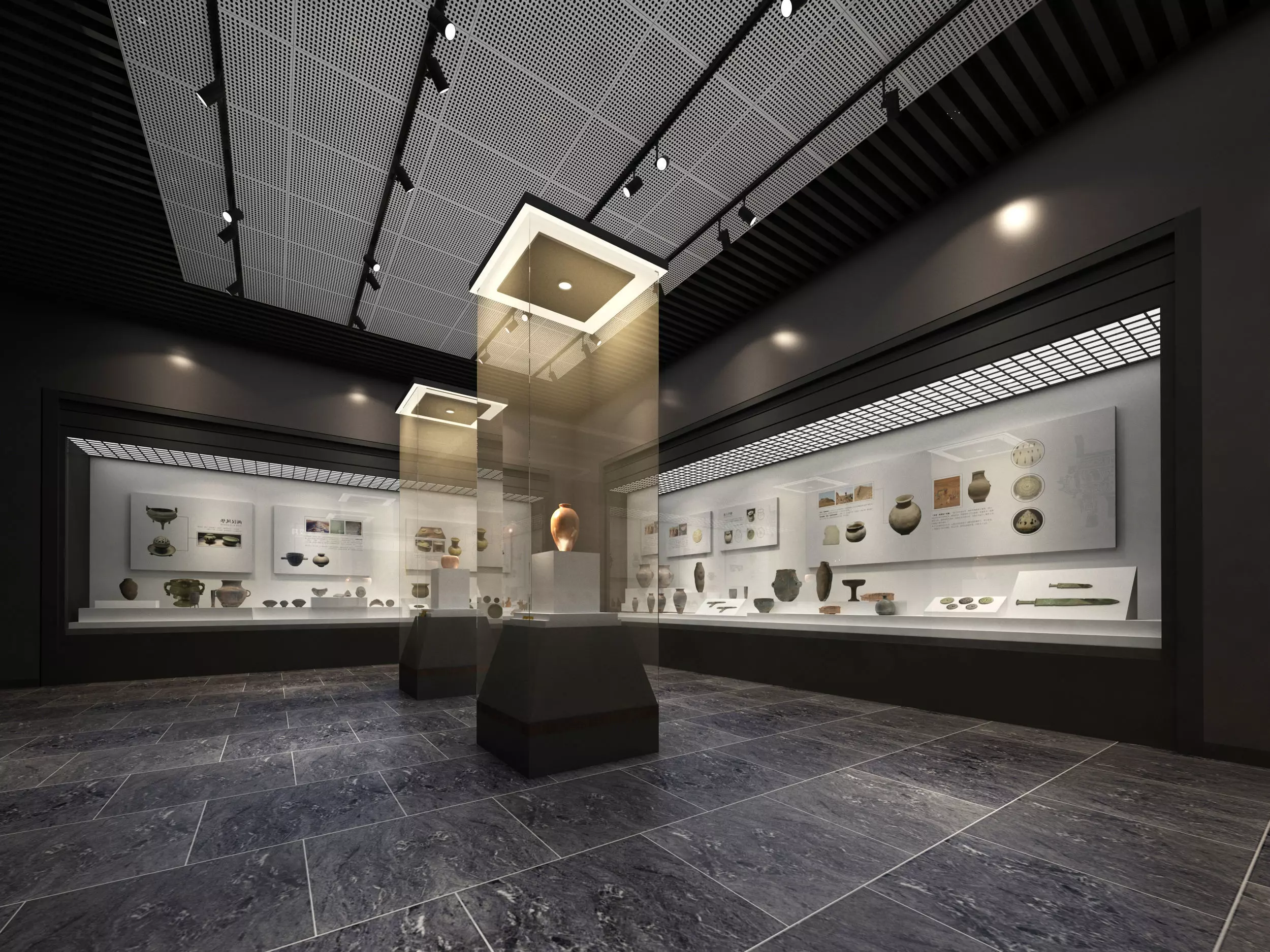 museum Low-poly 3D model_1