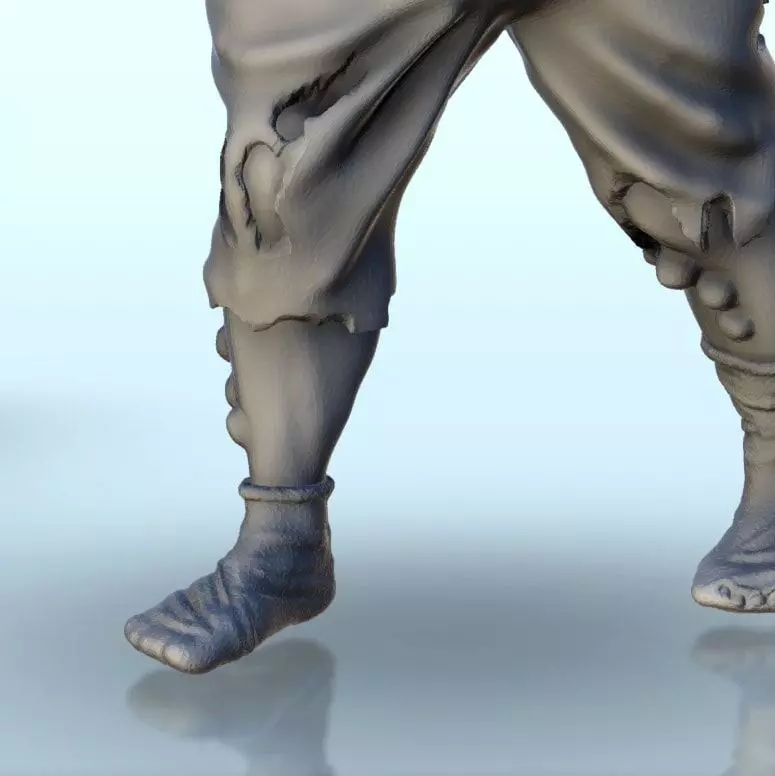 Set of six infected creatures and base 12 supported versions 3D print model_19