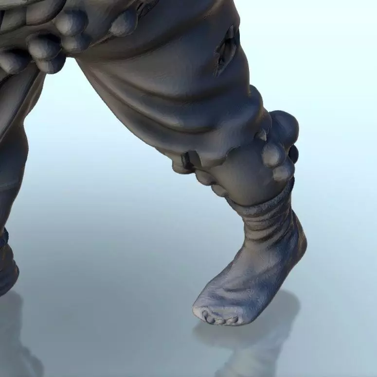 Set of six infected creatures and base 12 supported versions 3D print model_20