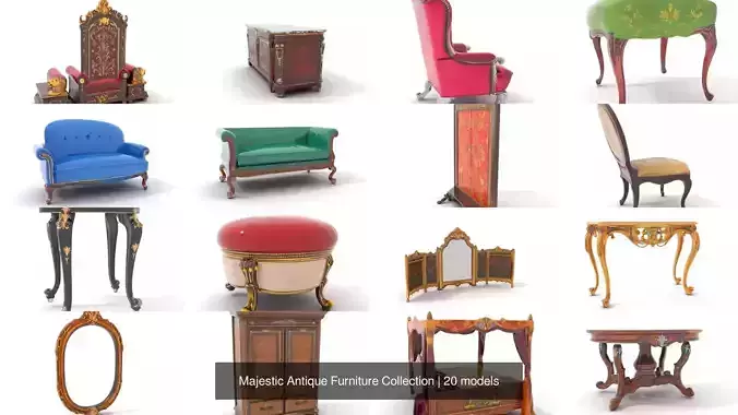 Majestic Antique Furniture Collection 