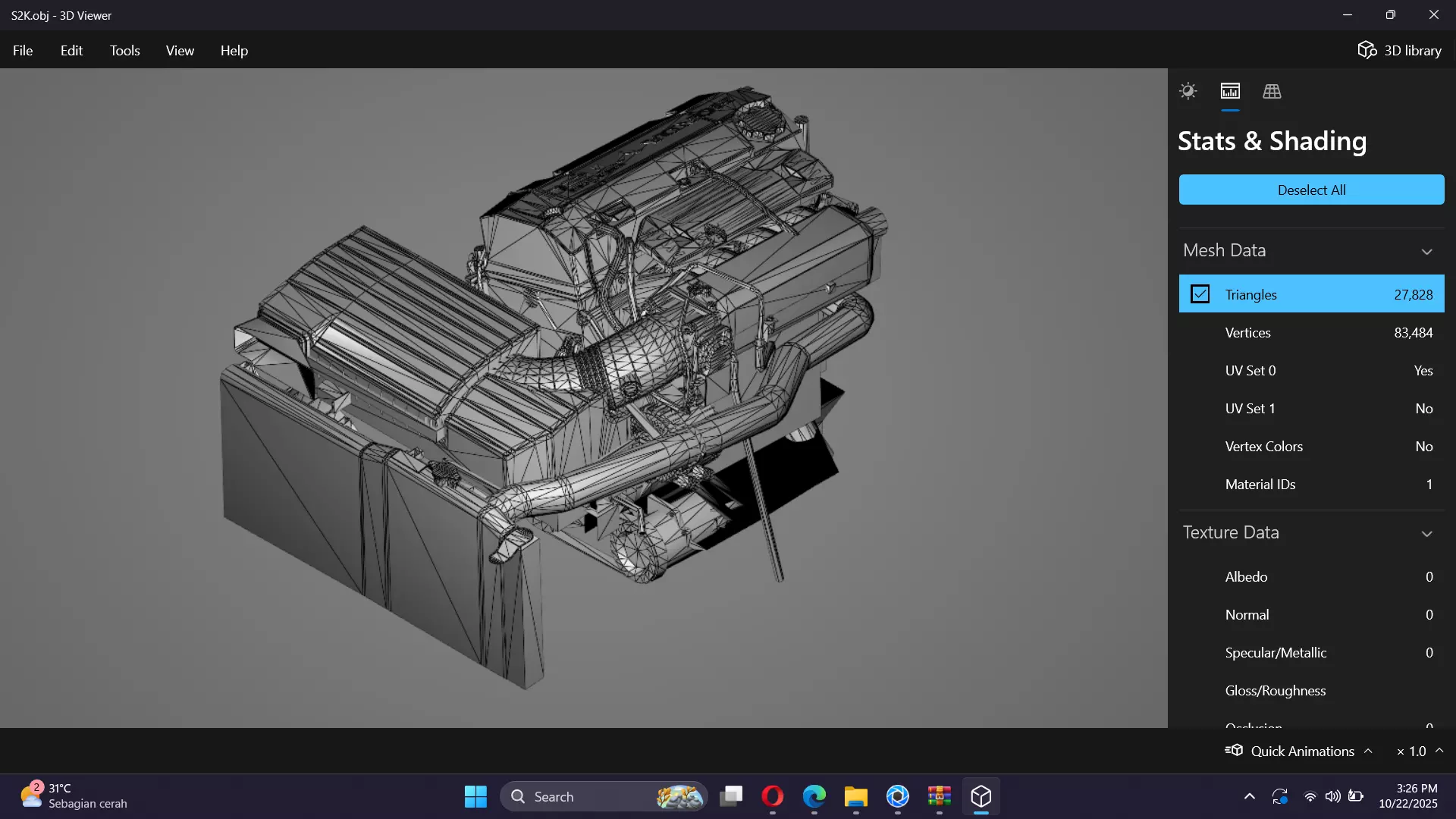 Honda F20C S2000 Engine Low-poly 3D model_16