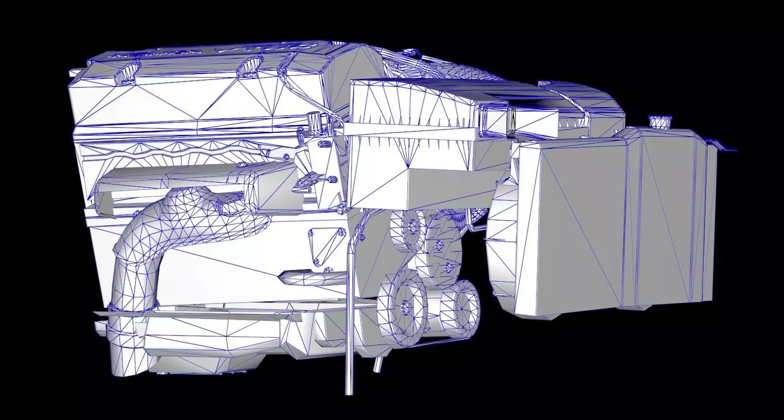 Honda F20C S2000 Engine Low-poly 3D model_14