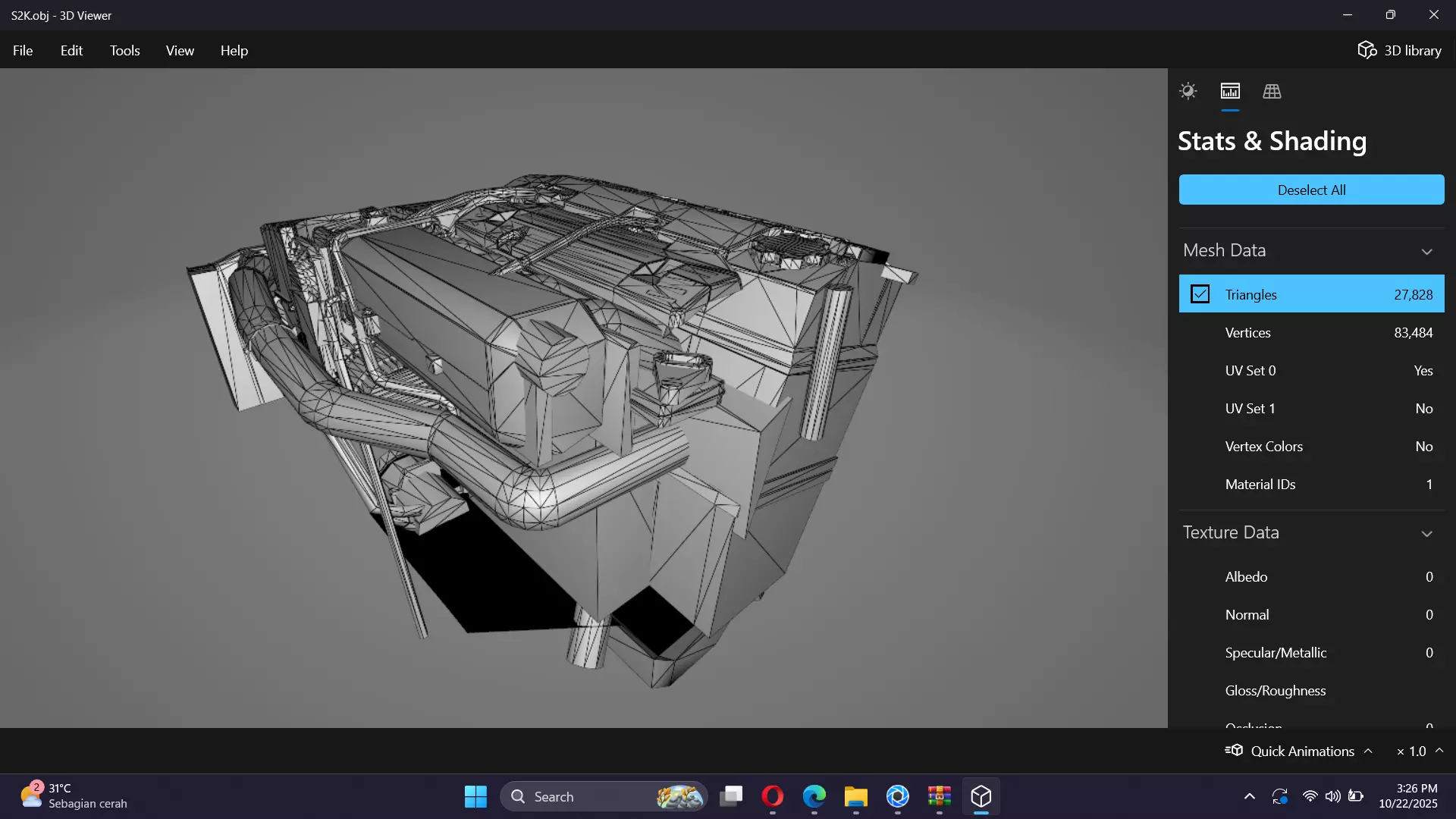 Honda F20C S2000 Engine Low-poly 3D model_17