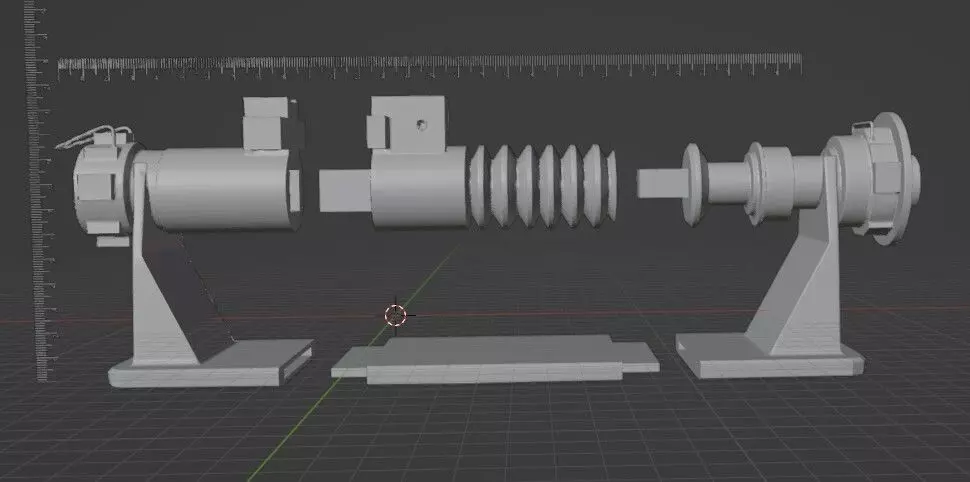 Lightsaber Luke Skywalker  28 cm lenght - Commercial License 3D print model_4