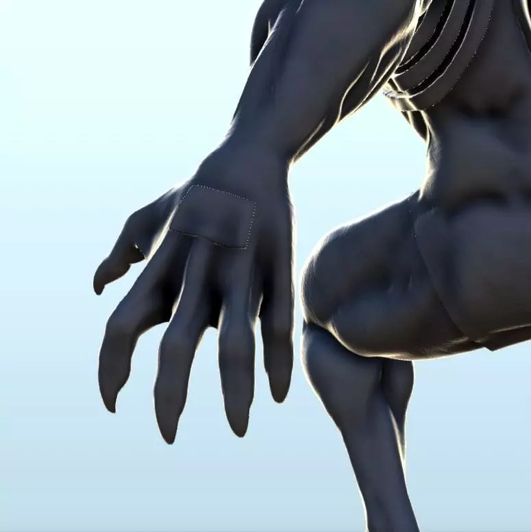 Venom on rock 15 - Modern WW2 WW1 World War Diaroma Wargaming RP 3D print model_12