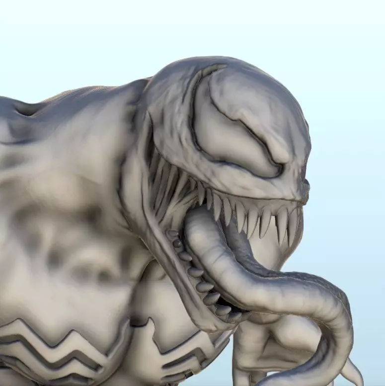 Venom on rock 15 - Modern WW2 WW1 World War Diaroma Wargaming RP 3D print model_3