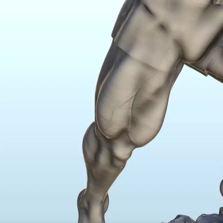 Venom on rock 15 - Modern WW2 WW1 World War Diaroma Wargaming RP 3D print model_5