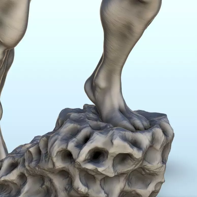 Venom on rock 15 - Modern WW2 WW1 World War Diaroma Wargaming RP 3D print model_6