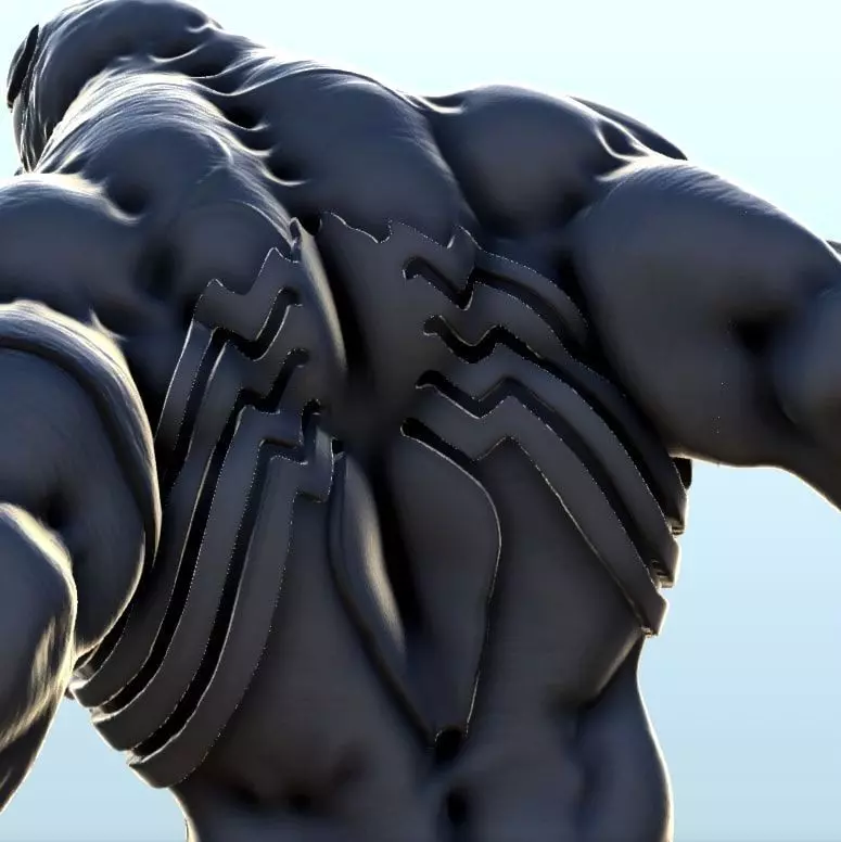 Venom on rock 15 - Modern WW2 WW1 World War Diaroma Wargaming RP 3D print model_10