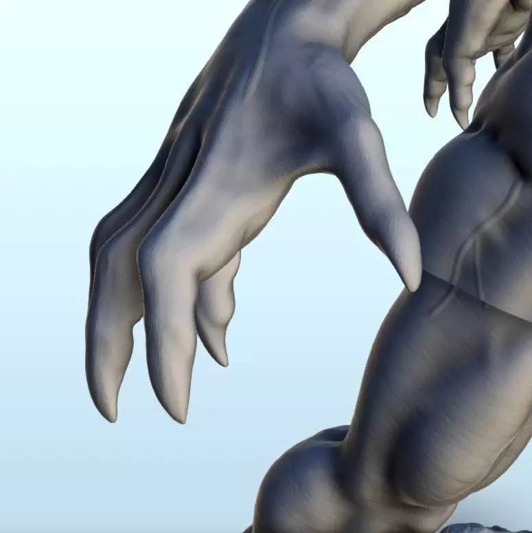 Venom on rock 15 - Modern WW2 WW1 World War Diaroma Wargaming RP 3D print model_8