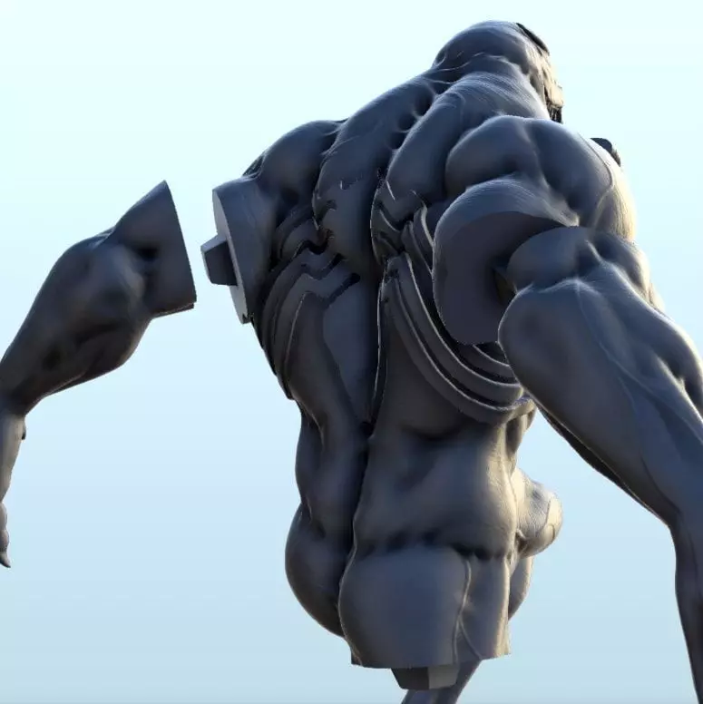 Venom on rock 15 - Modern WW2 WW1 World War Diaroma Wargaming RP 3D print model_16