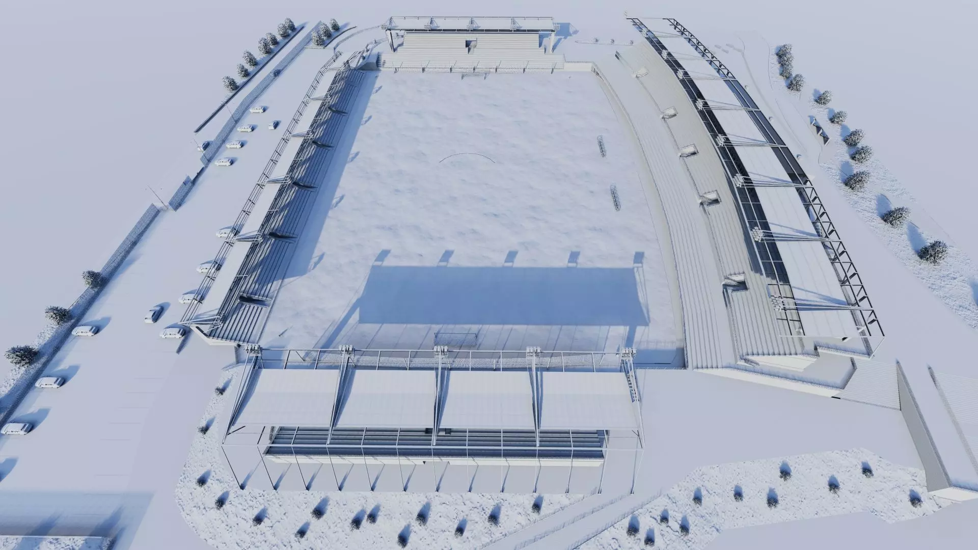 Football Stadium-American football 3D model_20