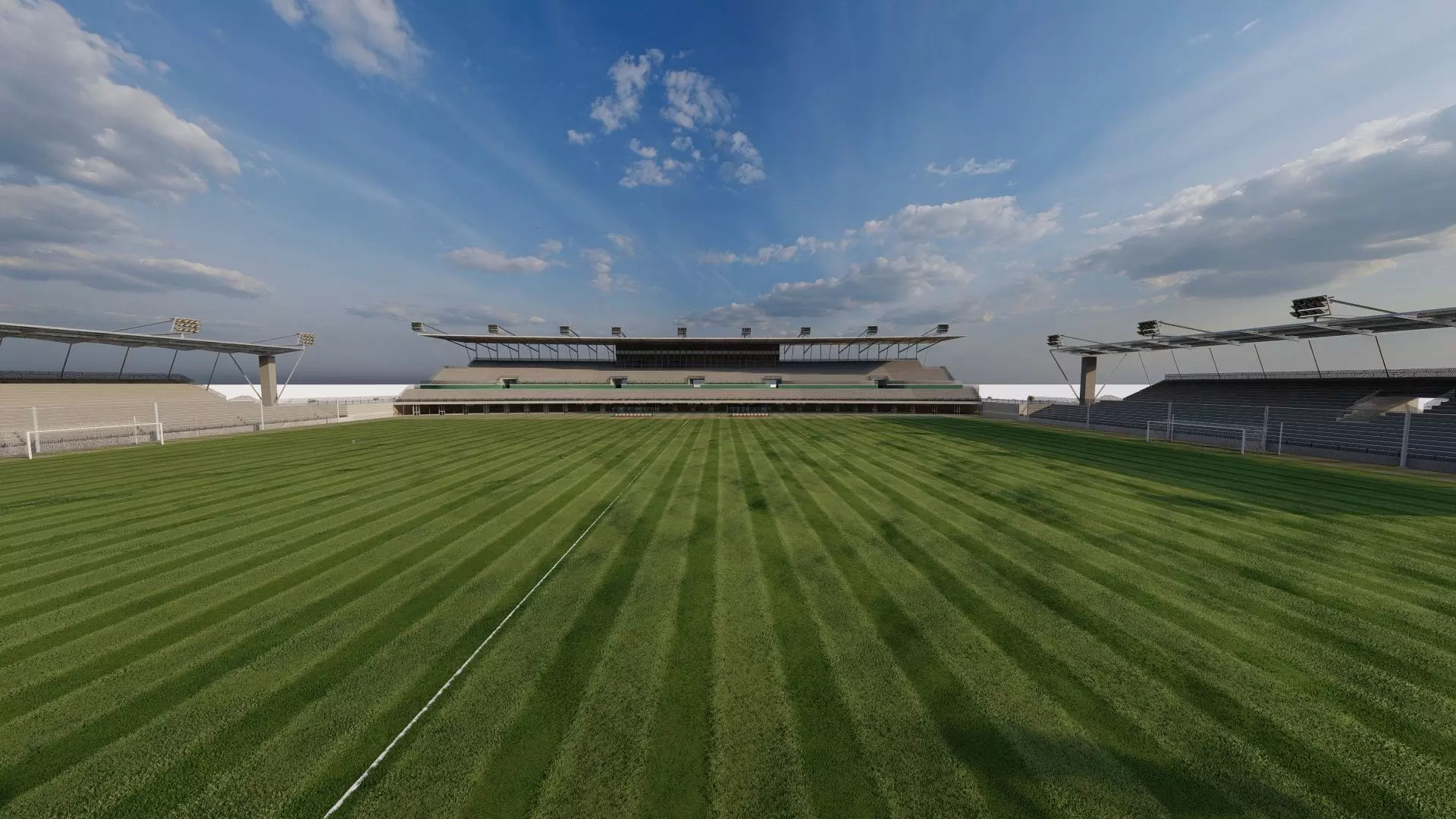 Football Stadium-American football 3D model_10