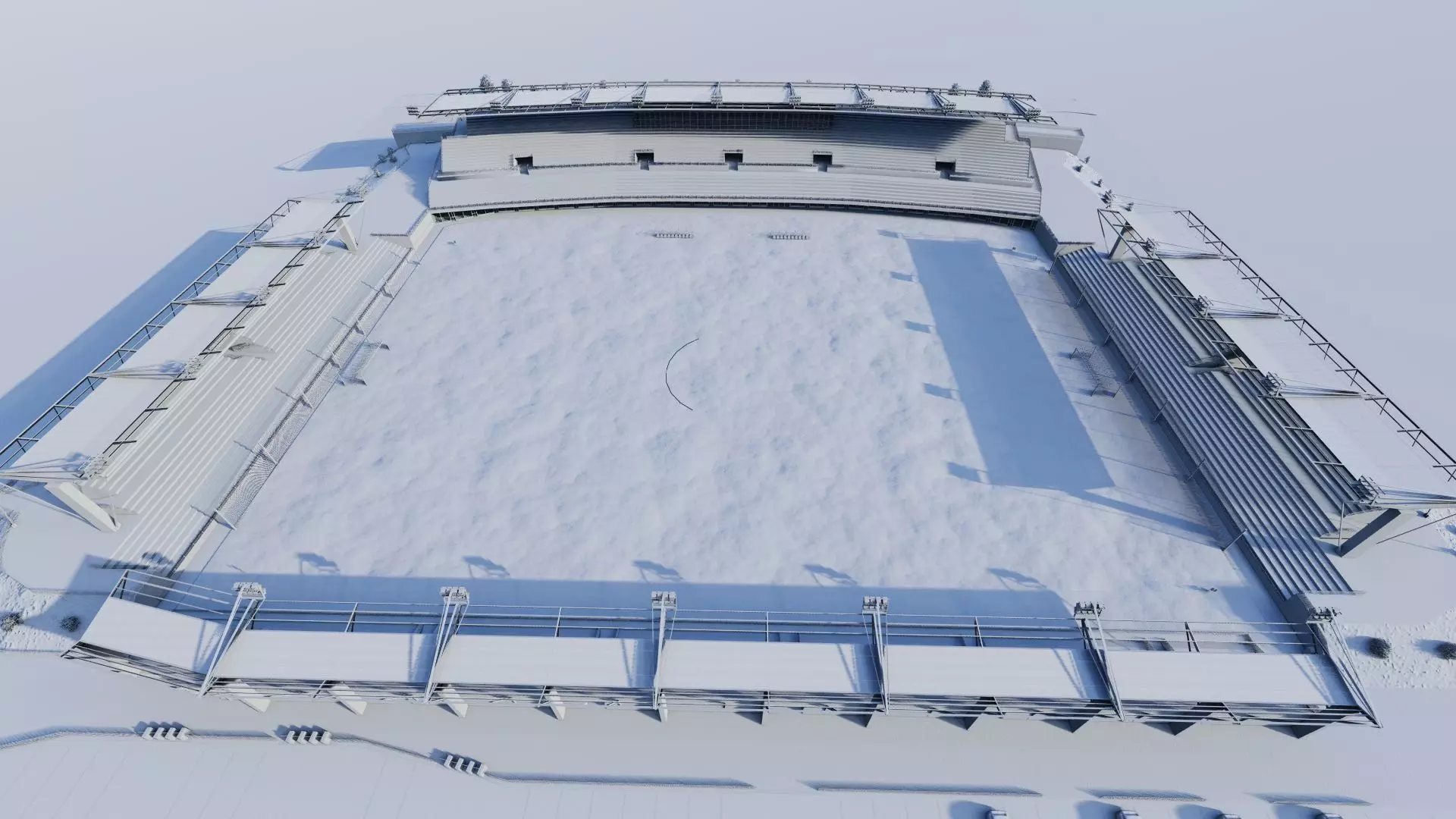 Football Stadium-American football 3D model_23