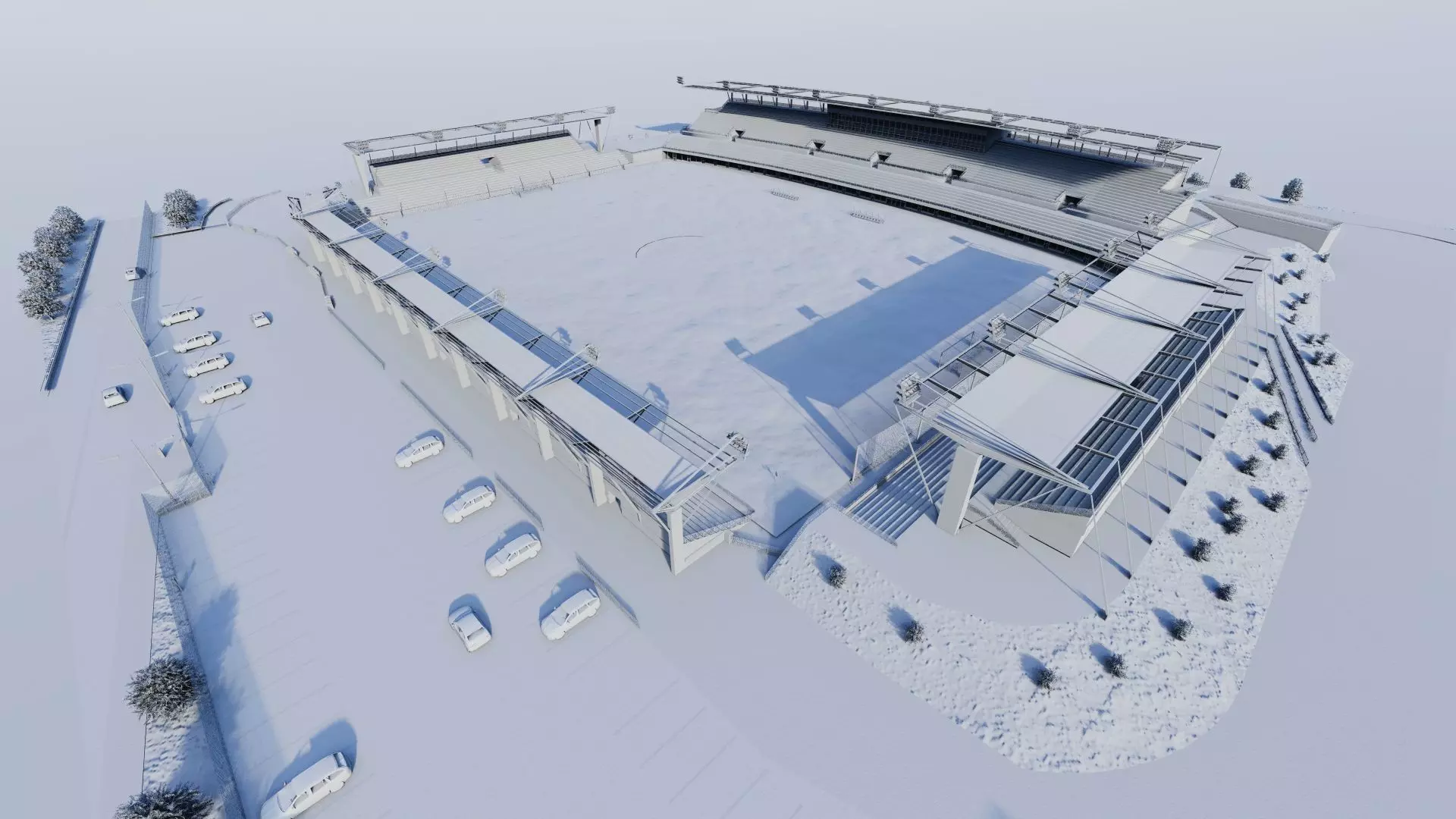 Football Stadium-American football 3D model_21